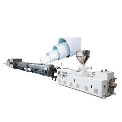 Αγορά Μεγάλη διάμετρος 250-400mm Υπόγεια παροχή νερού PVC σωλήνα κατασκευής γραμμής από κωνική δίδυμη βίδα Extruder ZS80/173 online manufacture