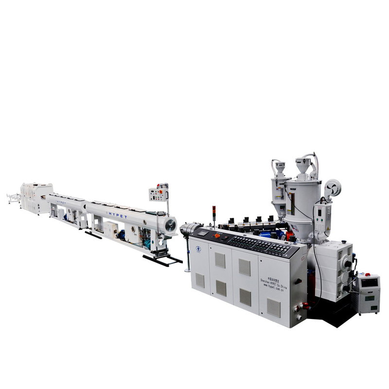 Μηχανή κατασκευής σωλήνων 160-400mm HDPE Extrusion Line Μεγάλη χωρητικότητα για HDPE/PE/PP/PPR SJ90/38