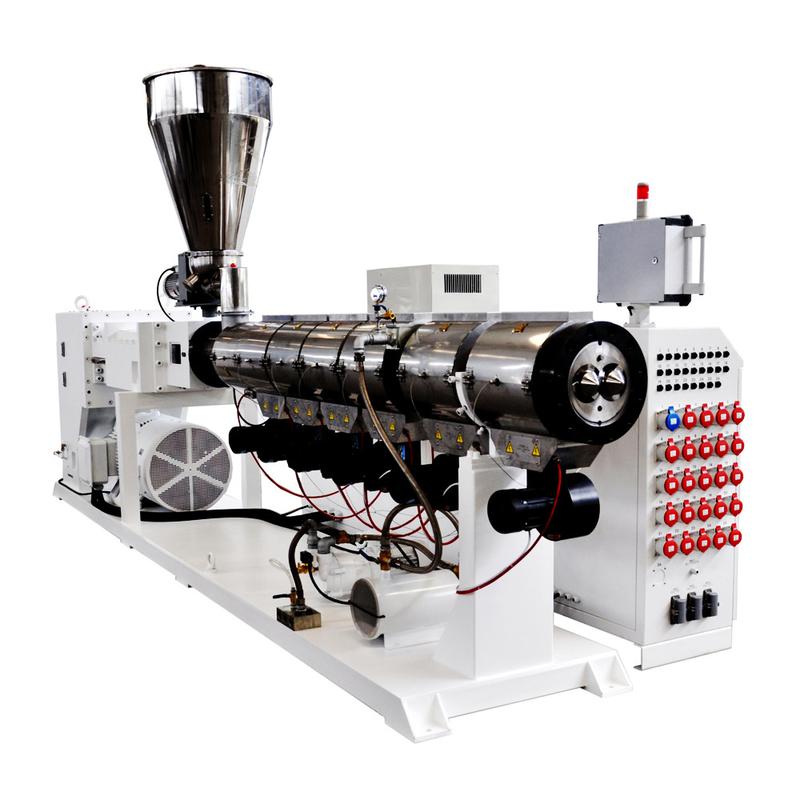 Υψηλή απόδοση 1600-1800kg/h HYPS165/28 Παράλληλη διπλή βίδα με κατακόρυφο μειωτή και τεχνολογία Euro