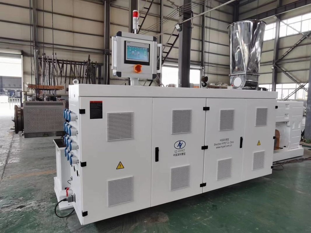 Κατασκευασμένο στην Κίνα UPVC CPVC OPVC PVC παράλληλη διπλή βίδα extruder HYPS92/28 με υψηλή παραγωγική ικανότητα και λιγότερη ισχύ