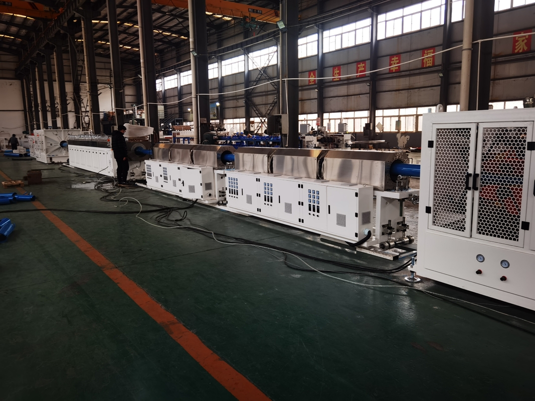250-630mm / 315-800mm Γραμμή παραγωγής σωλήνων PVC-O 380V / 3P / 50Hz Γραμμή έκτασης σωλήνων O-PVC