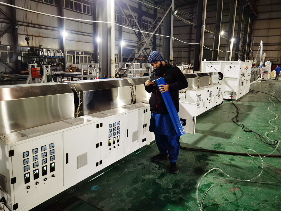 90-250mm / 160-400mm PVC-O Production Line Αξιόπιστη διαδικασία κατασκευής σωλήνων PVC O