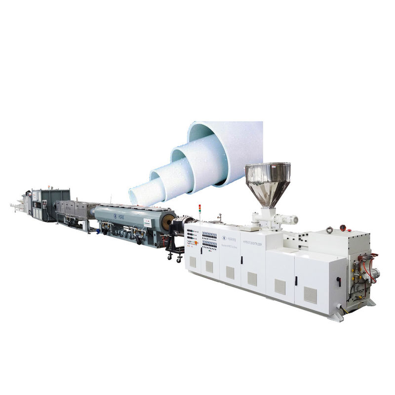 Μεγάλη διάμετρος 250-400mm Υπόγεια παροχή νερού PVC σωλήνα κατασκευής γραμμής από κωνική δίδυμη βίδα Extruder ZS80/173