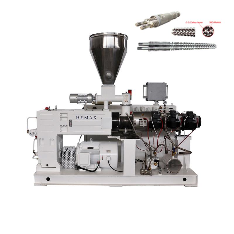 100kg/h ZS45/100 15kw Double Twin Screw Extruder Μεγάλη ταχύτητα Μεγάλη απόδοση Μεγάλη απόδοση